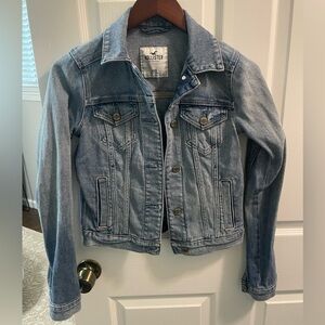Hollister Women's Light Blue Jean Jacket